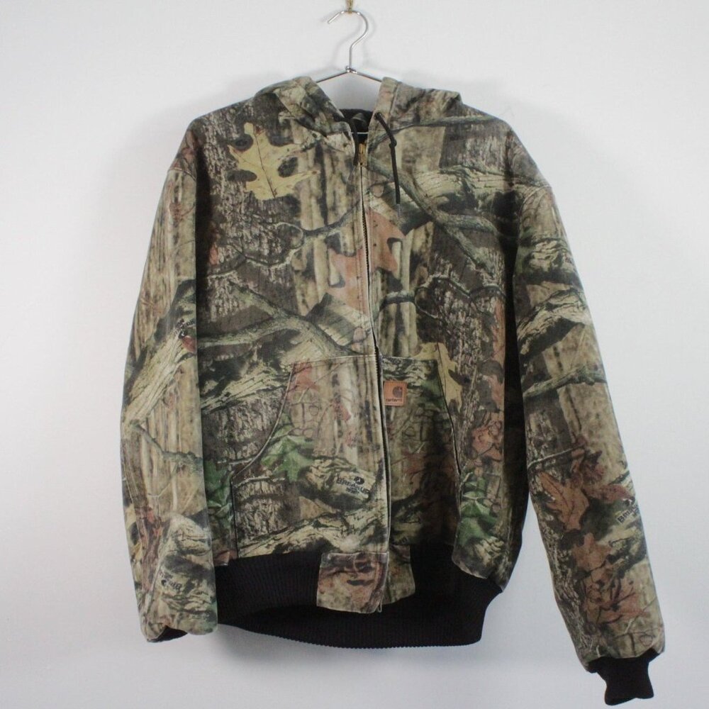Carhartt Real Tree Camouflage Flannel Quilt Lined Canvas Active Jacket M